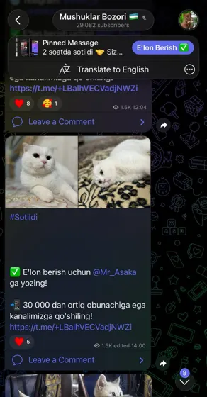 Sotildi: xaridor bilan yozishma